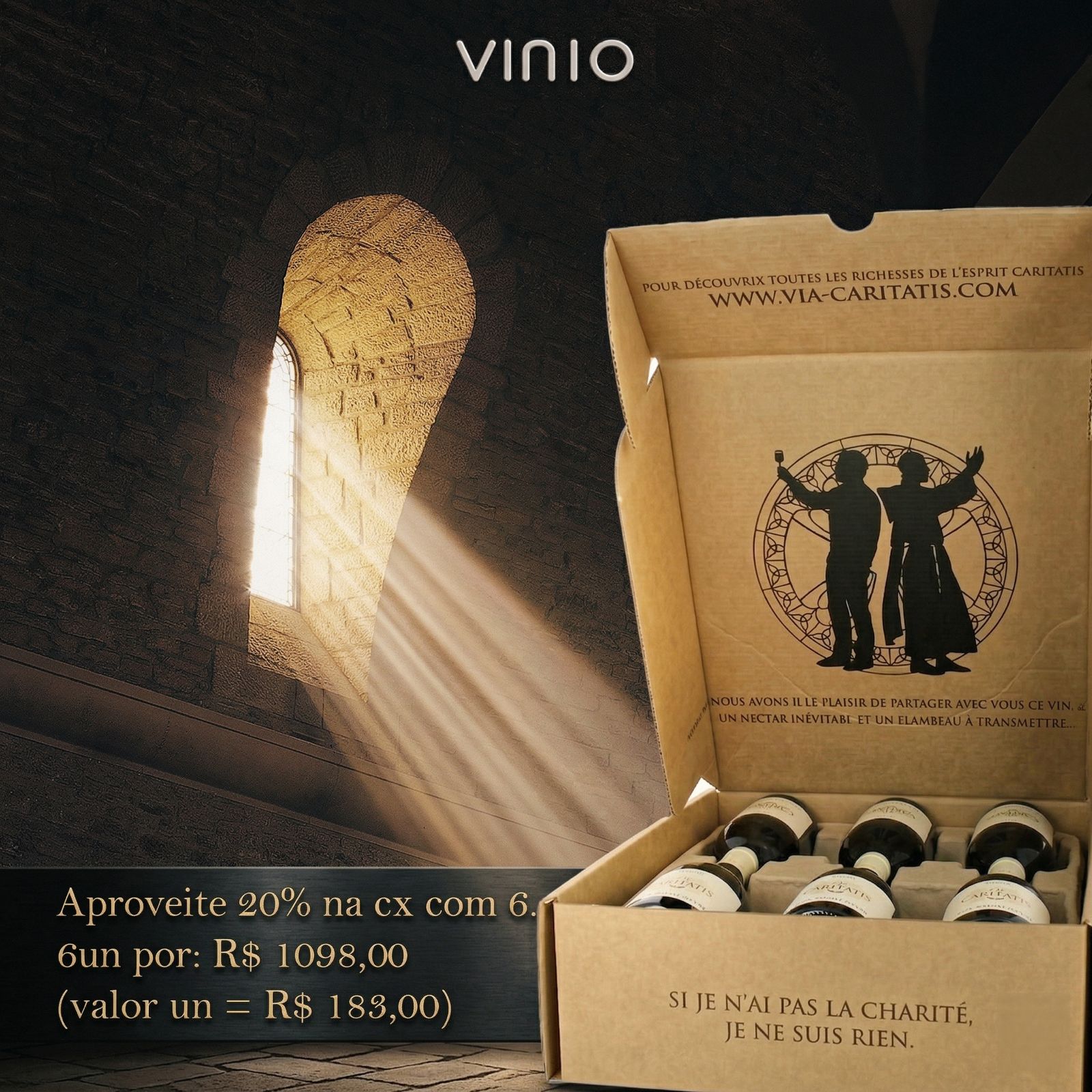 Ventoux Via Caritatis Vox Angelorum Rouge 2023 RP 90 JD 89-92 VV 4,0 Caixa com 6