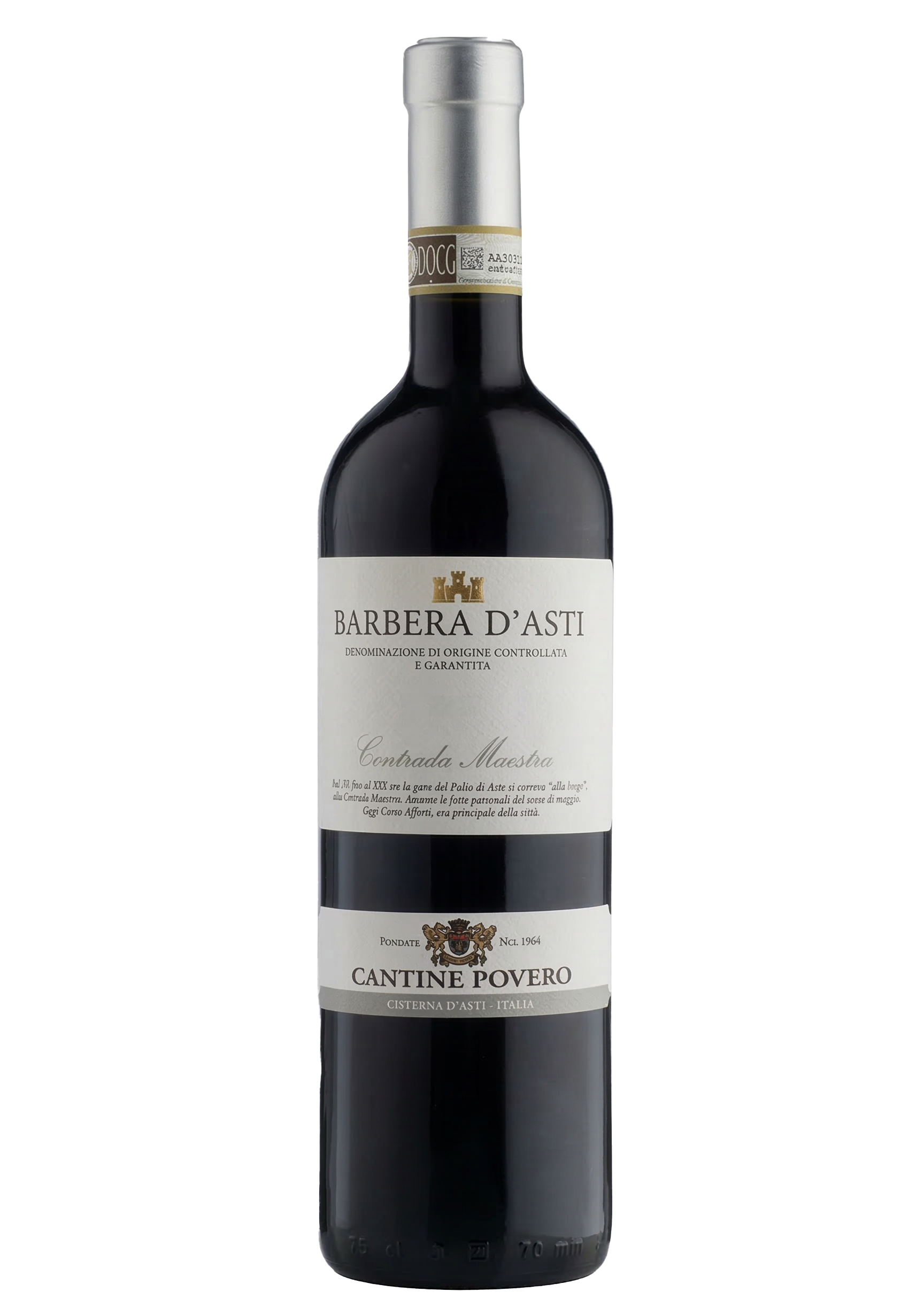 988 – Barbera d'Asti Contrada Maestra 2025 – Cantine Povero
